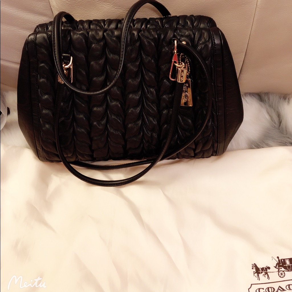 Coach Madison Leather Satchel